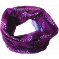 Customized Logo Printed Purple Paisley Seamless Magic Promotional Tube Bandana